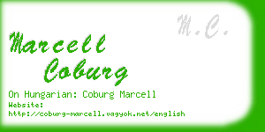 marcell coburg business card